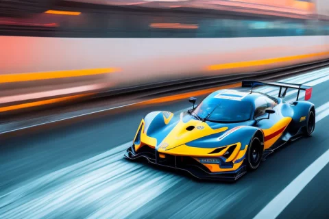 Dgtlv2, A Sports Car, Metropolis, Motion Blur, Slow Shutter... — Stable Diffusion AI Prompt: dgtlv2, a sports car, metropolis, motion blur, slow shutter speed, velocity