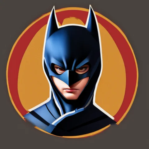 Masterpiece, Batman, Portrait, Darkbackground, Flat Illustra... — Stable Diffusion AI Prompt: masterpiece, batman, portrait, dark_background, flat illustration, vector, very...
