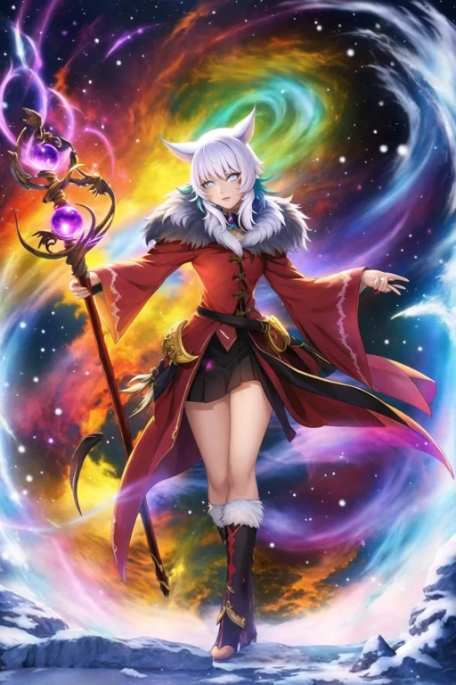 Anime Drawing Of Adult Yshtolarhulff With Whitehair And Grey...