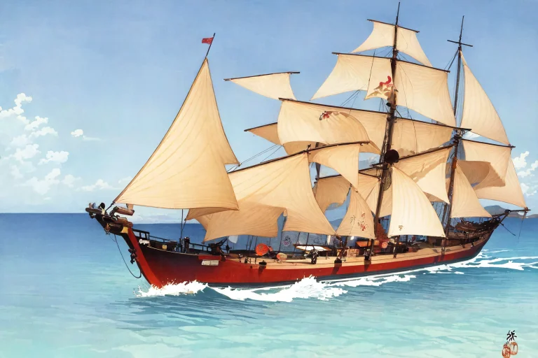 Loraohara Koson1, Ohara Koson, Beach, Ocean, Ship