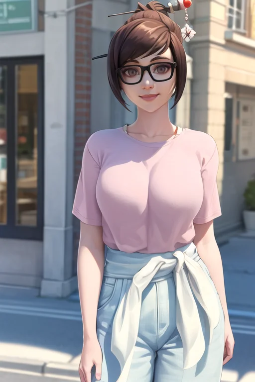Portrait, Waist Up, Casual Clothes,mei, Short Hair, Hair Sti...