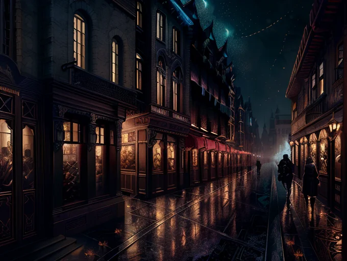 Raw Wideangle Photo, And When Night Darkens The Streets Then...