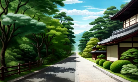 A Wonderful Traditional Japanese City, Day Light, Detailed,... — Stable Diffusion AI Prompt: a wonderful traditional japanese city, day light, detailed, multi color vegetati...