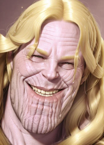Portrait Photo Of Thnos, 1girl, Long Blonde Hair1.2, Smiling — Stable Diffusion AI Prompt: portrait photo of thnos, 1girl, (long blonde hair:1.2), smiling