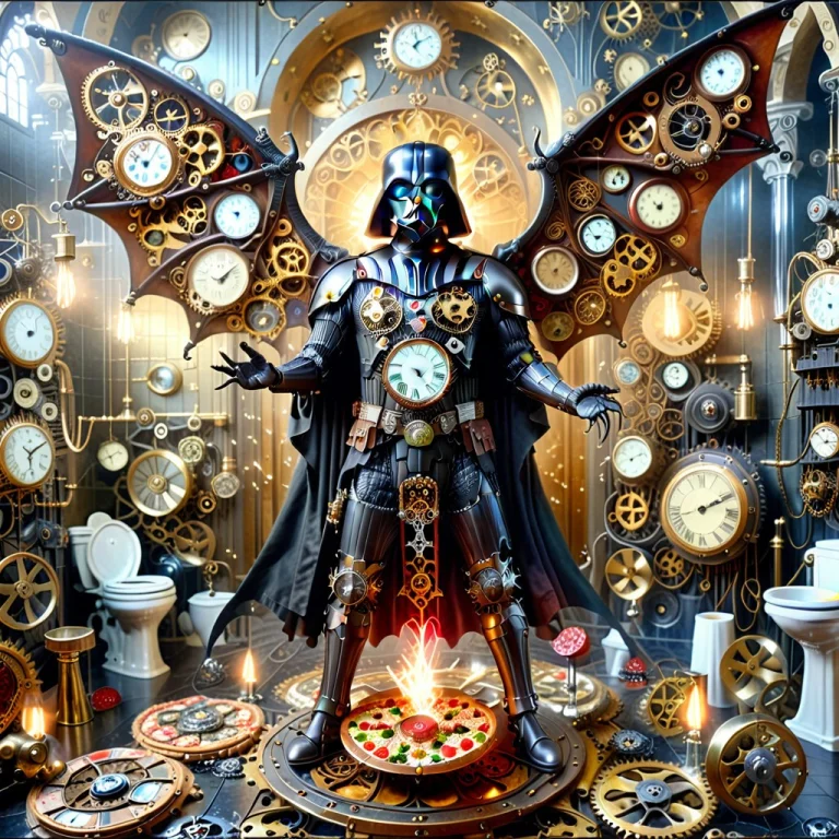 Subject Darth Vader With Intricate Clockwork Anatomy, Large...