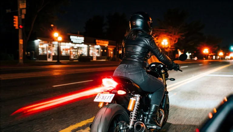 Famegrid, A Woman In A Jet Black Full-face Helmet With A Dar...