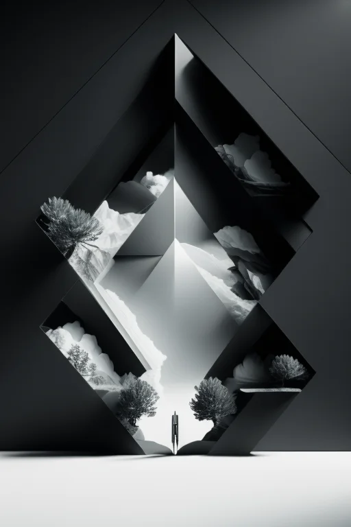 An Rzp4ss4ge Art Composition , Negative Space
