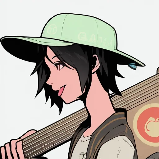 Hypernetazukihypernetwork1a Cat,acousticguitar, Baseballcap,...