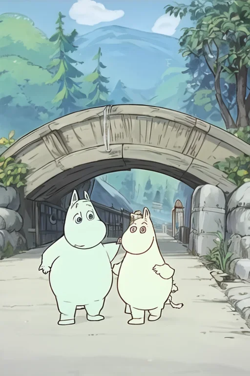 Moominpappa, Outside, Bridge, Hammock Loramoominloramoomin1