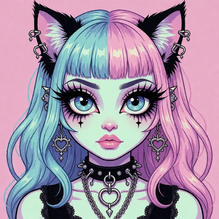 Generation Modekrea2txt2img Positive Promptpastelg0th Cat Mo...
