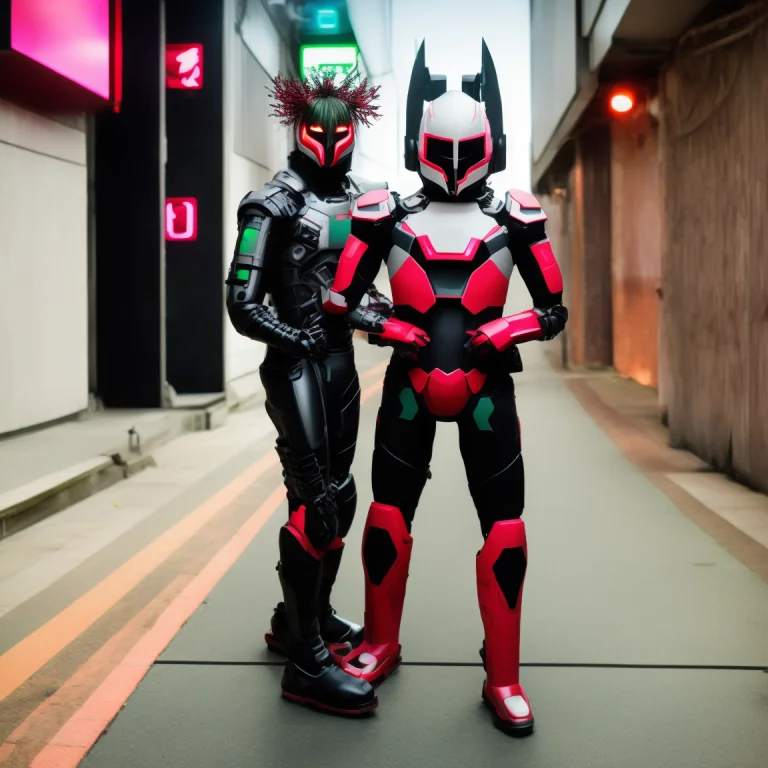 Tokyorobots0.2 Standing, Looking Directly Into Camera Jungle...
