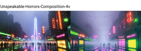 Sci-fi City, Raining1.3, Lightstrips, Neon Signs, Fog — Stable Diffusion AI Prompt: sci-fi city, (raining:1.3), lightstrips, neon signs, fog