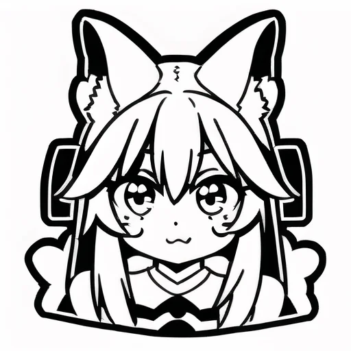 Vynstick, Detailed Eyes, 1girl, Solo, Tamamo Fate, Monochrom...