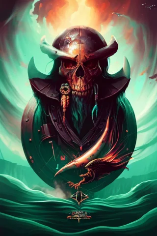 A Ominous Digital Illustration By Rzminjourney Of An Intrica... — Stable Diffusion AI Prompt: A ominous digital illustration by rzminjourney of an intricate pirate creature ,...