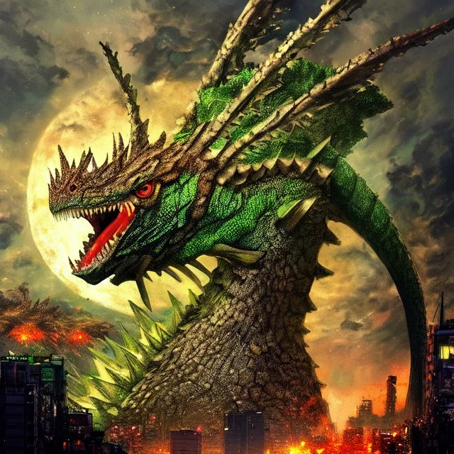 Detailed Tokyo Promo Photo Of Godzilla Pmantis0.8, Matte Oi...