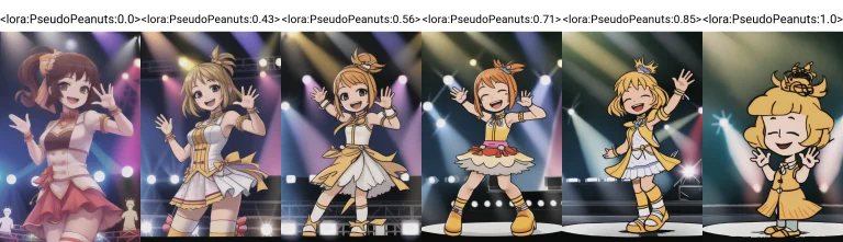 Lorapseudopeanuts0.0 Girl, Standing, Idol, Happy, Waving, St...