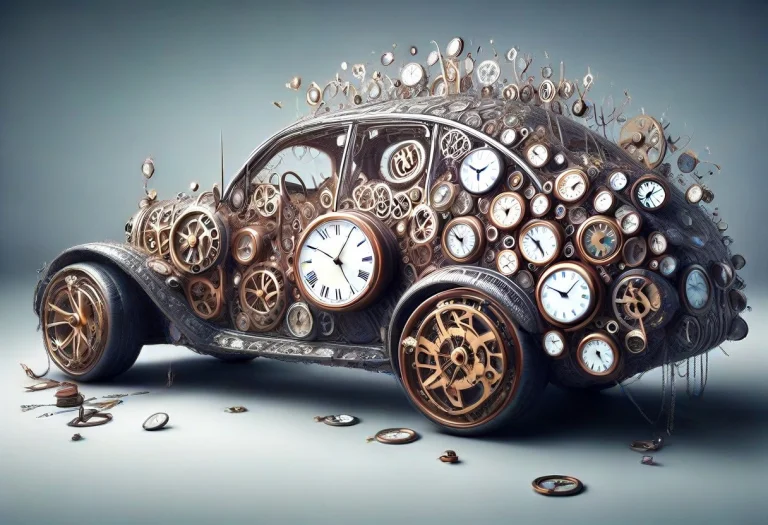 Car Made Of Clock