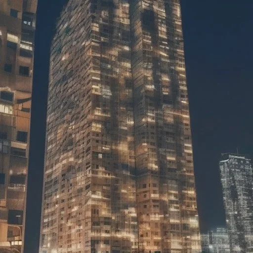 Svtbuild, During Night Time, Panel Skyscrapers, Huge Buildin...
