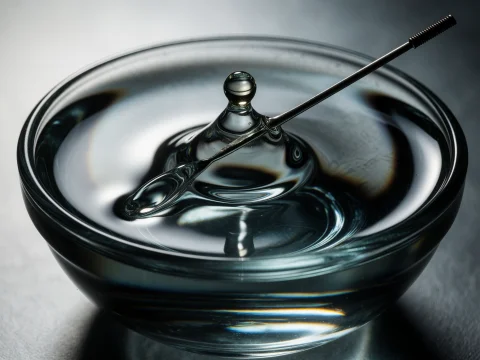 11. Fluid Physics Surrealism, Macro Shot Of A Steel Sewing N... — Stable Diffusion AI Prompt: 11. fluid physics surrealism, macro shot of a steel sewing needle resting on the...