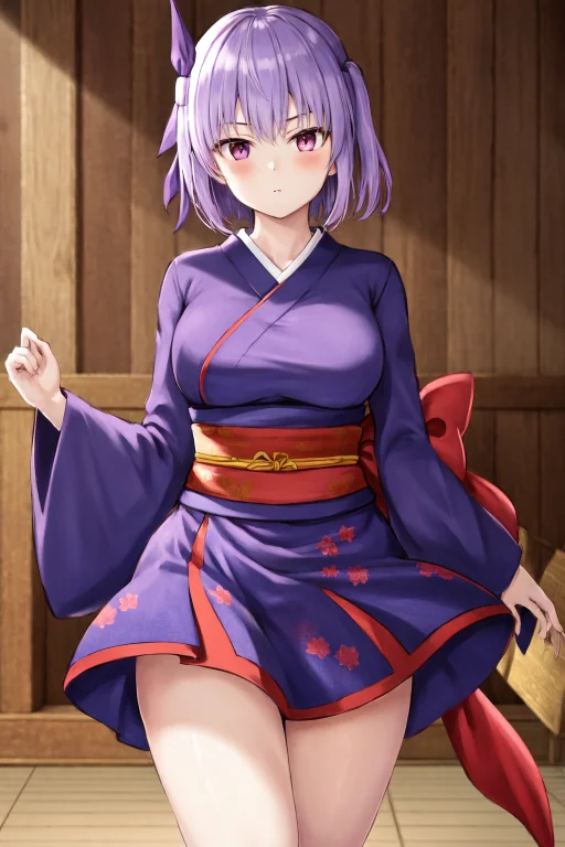 Masterpiece, Best Quality, Highres, 1girl, Ayane, Obi, Purpl...