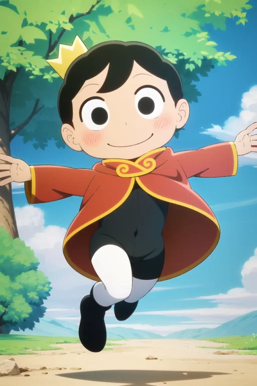 Ousamaranking Style, Bojji, 1boy, Black Eyes, Black Hair, Bl...