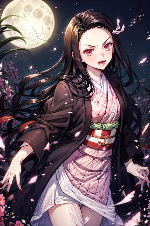 1girl, Kamado Nezuko, Demon Kimetsu No Yaiba, Cowboy Shot, D...