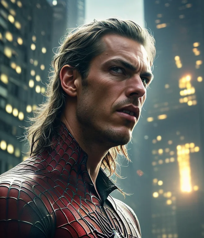 Solo Mid Shot Portrait Photo Of A Real Life Version Of Spide...