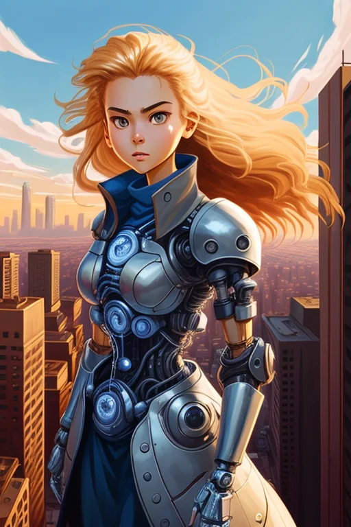 In The Style Of Hayao Miyazaki And J. Scott Campbell, Create...