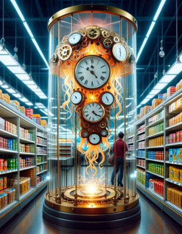 8. A Colossal Mechanical Jellyfish Drifting Silently Above A... — SDXL AI Prompt: 8. A colossal mechanical jellyfish drifting silently above a crowded modern supe...