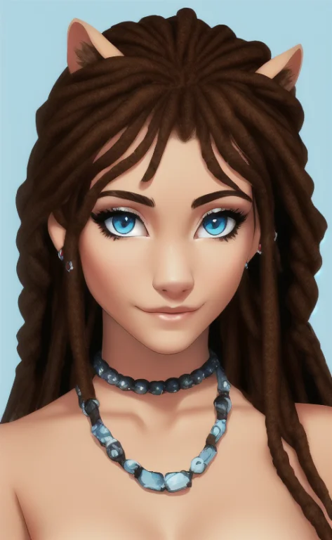 , Human, Solo, Mammal, Hair, Anthro, Brown Hair, Female, Eye...