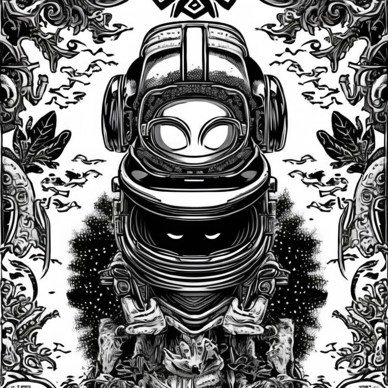 Gray Alien Head, Ultra Detailed, Detailed Face, Astronaut He...