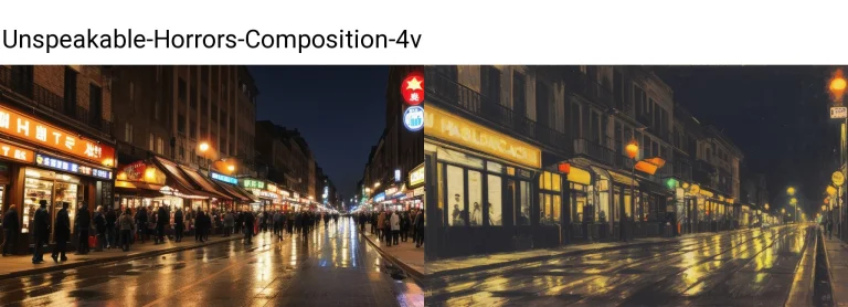 Busy Street At Night