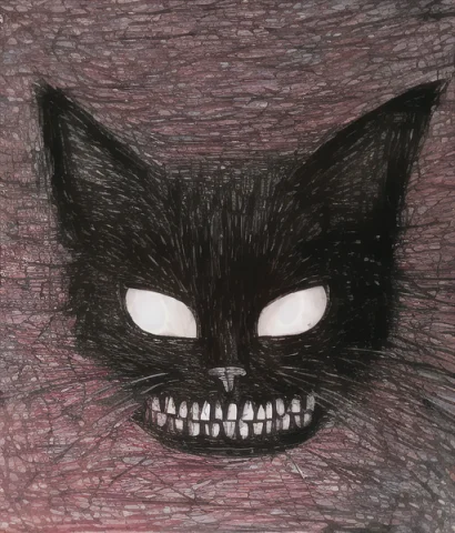 Cat1.2, Teeth, White Eyes, Cute, Madziowap, Drawingloramadzi... — Stable Diffusion AI Prompt: (cat:1.2), teeth, white eyes, cute, madziowa_p, drawing