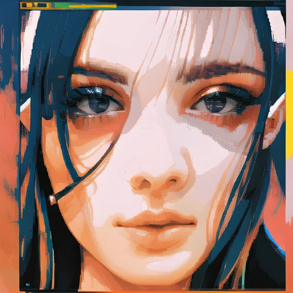 Portrait Of A Beautiful Women, Elf, Looking At Viewer, Neon...