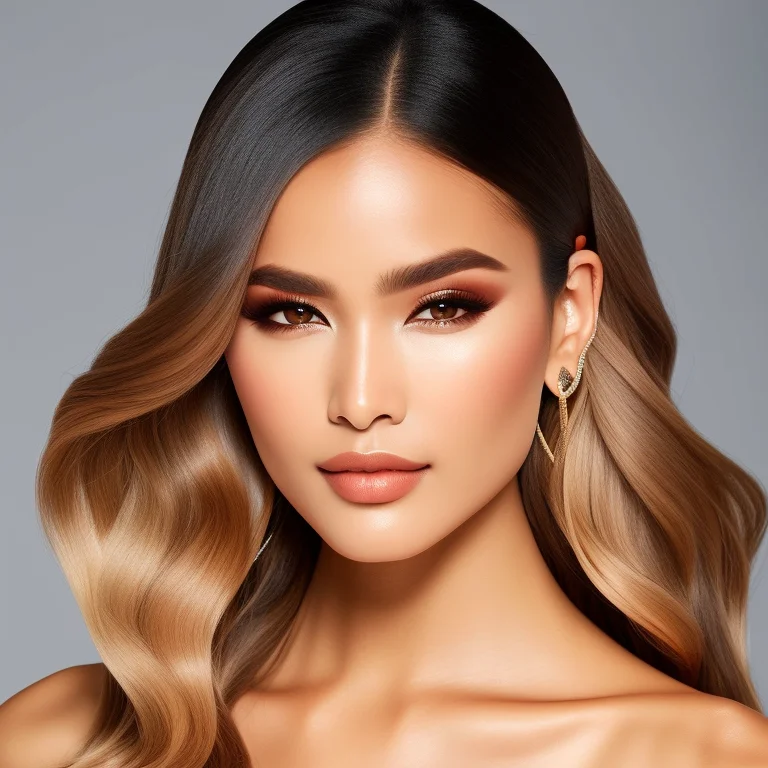 Artificial-journey Style Portrait Of Beautiful Latina Female...