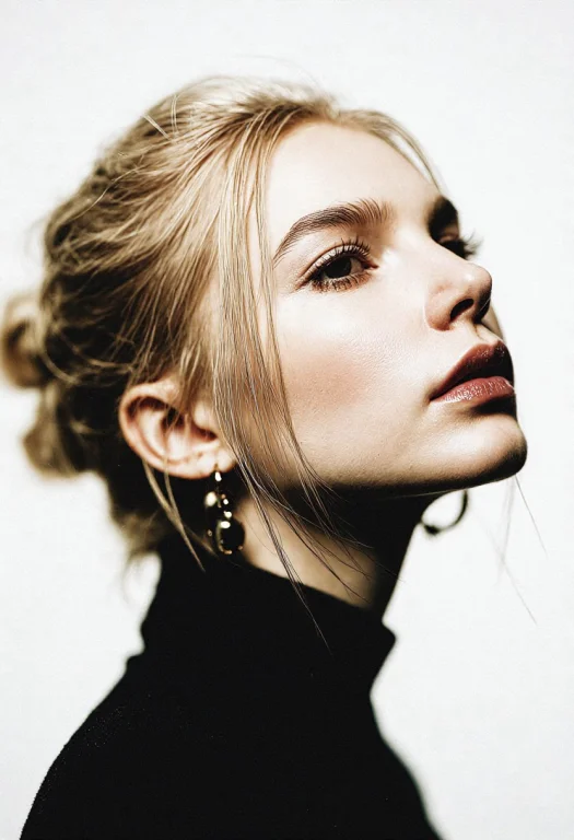 Amazing Beautiful Blonde Female Fashion Model, Amazing Drama...