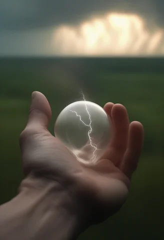 Hands Cupping A Small Contained Thunderstorm, Alla Prima, Ci... — SDXL AI Prompt: hands cupping a small contained thunderstorm, alla prima, cinematic lighting, ma...