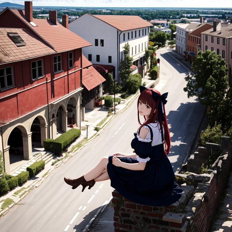 Depth Of Field, Solo Skinny Nekomimi Matured Girl Wearing Di...