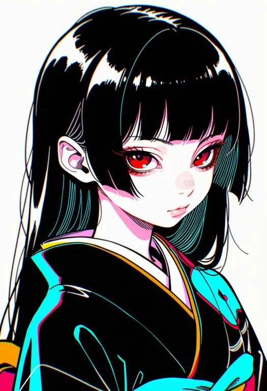 Masterpiece, Digital Illustration Of Enma Ai Wearing A Tradi...