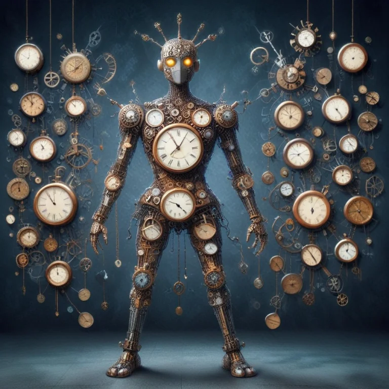 Clockstyle Robot, Made Of Clocks, Clocks Eveywhere, All Cloc...