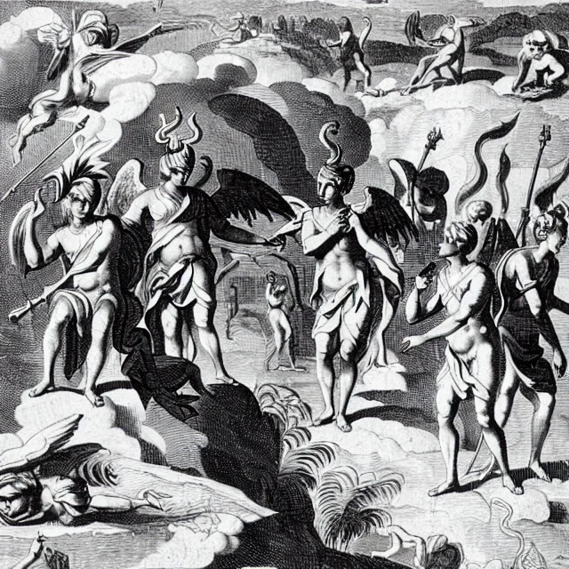 Paradlosmichburg1688, A Black And White Drawing Of A Good In...