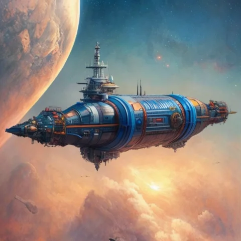 Photo Of Jovianskyship By Airlock — Stable Diffusion AI Prompt: Photo of JovianSkyship by Airlock