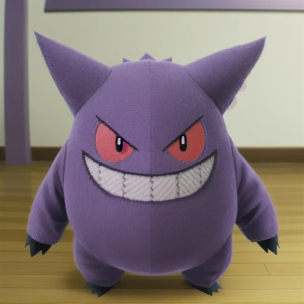 Raw Photo, Detailed, Gengar Pokemon, Wool Lorapokemon Gengar...