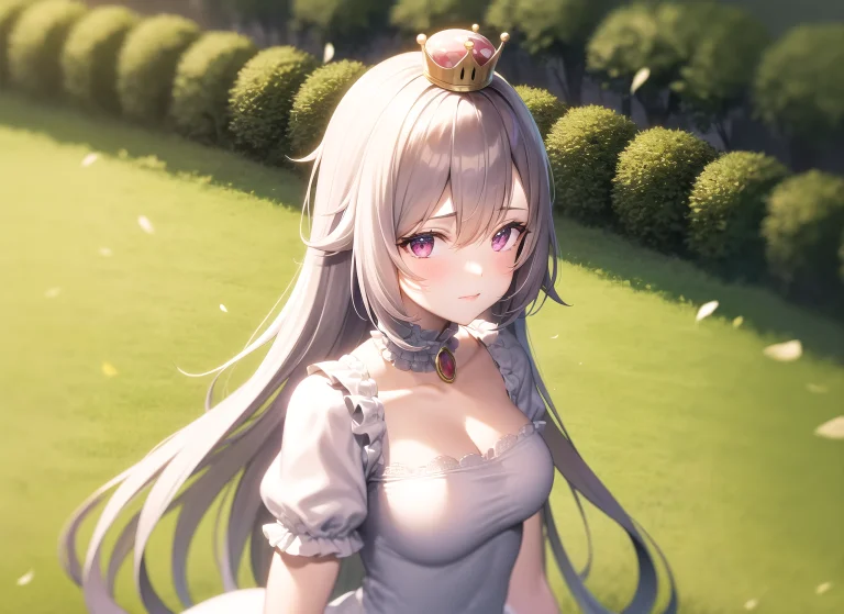 Lorakboo1-0000161, 1girl, Standing, White Dress, Looking At...