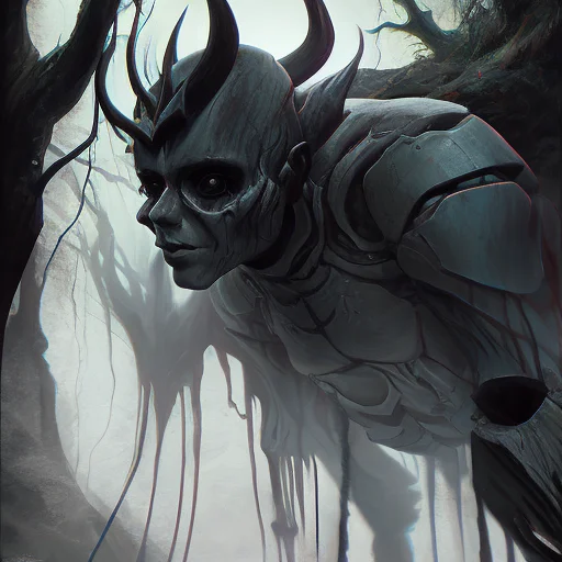 A Warrior From The Dark, Deepwoods, Shadow, Creepy