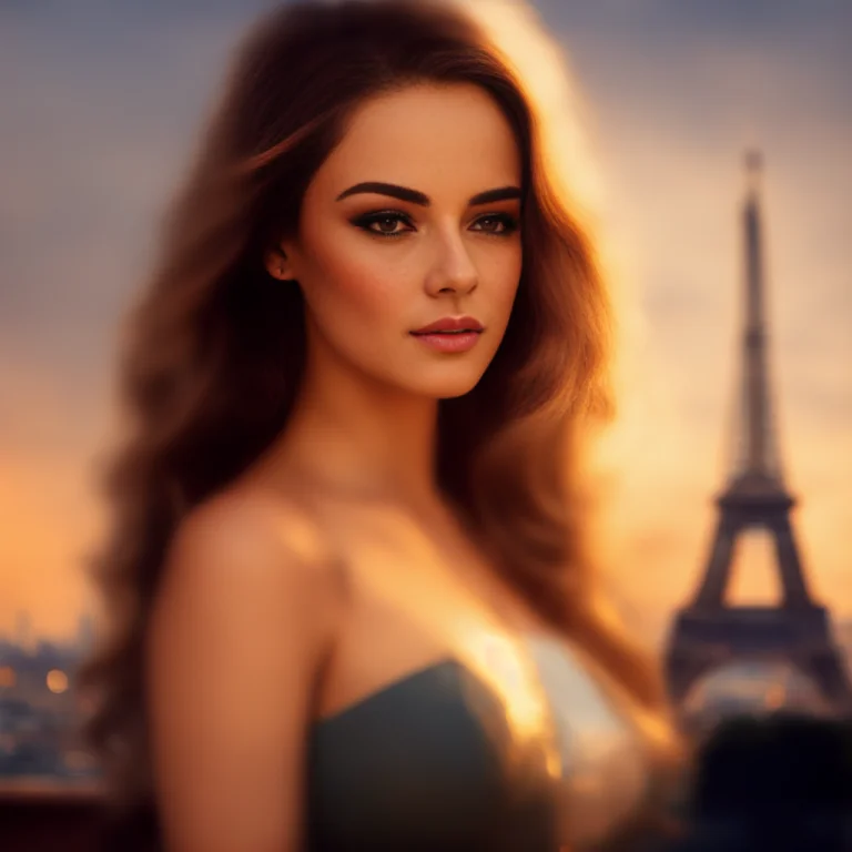 Skyline View Of Paris At Golden Hour By Charlie Bowater And...