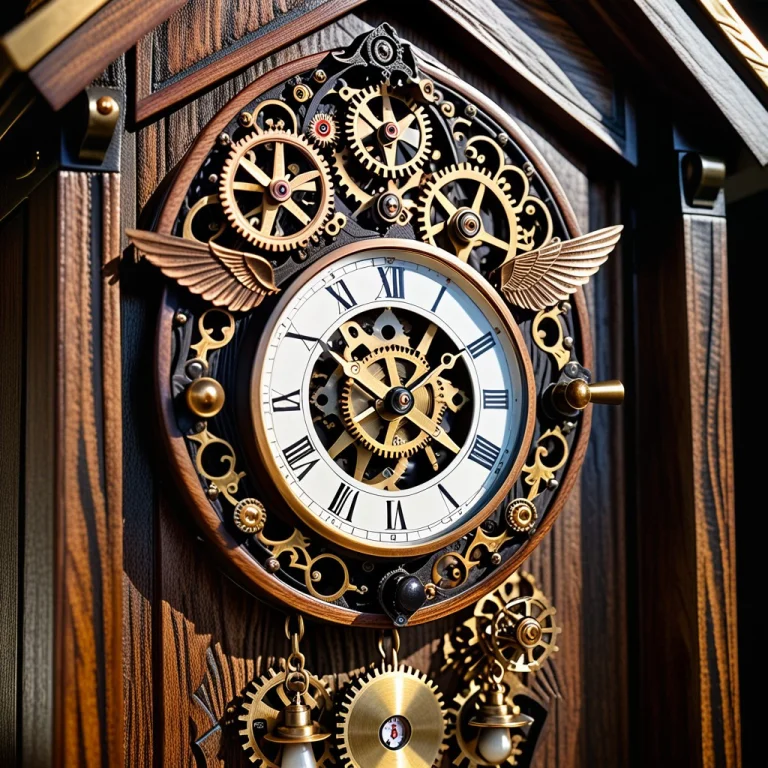 A Detailed Macro Photograph Of An Ancient Carved Dark-wood C...
