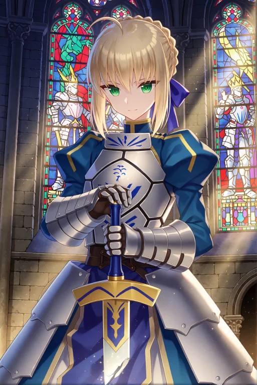 Miyukiruriastyle Anime Illustration Depicts Saber From Fates...