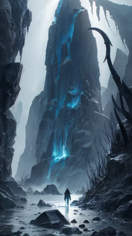 Dark Landscape, By Govard Lovecraft, Ice And Rock, Tentacles...