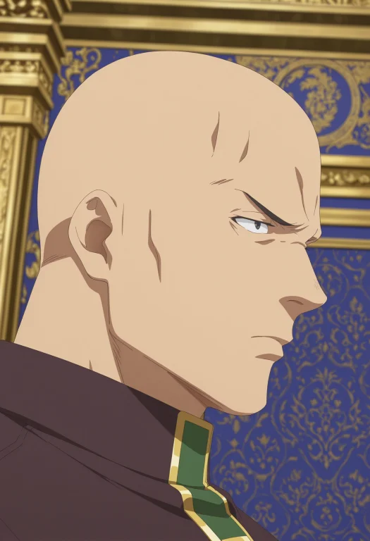 1boy, Solo, Joachimrakudai, Bald, Black Eyes, Black Armbands...